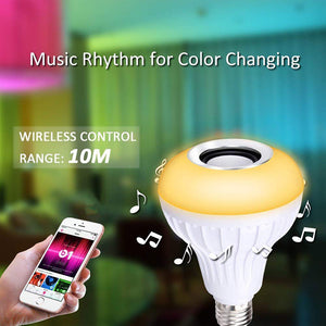 Smart E26 RGB Bluetooth Speaker LED Bulb Light