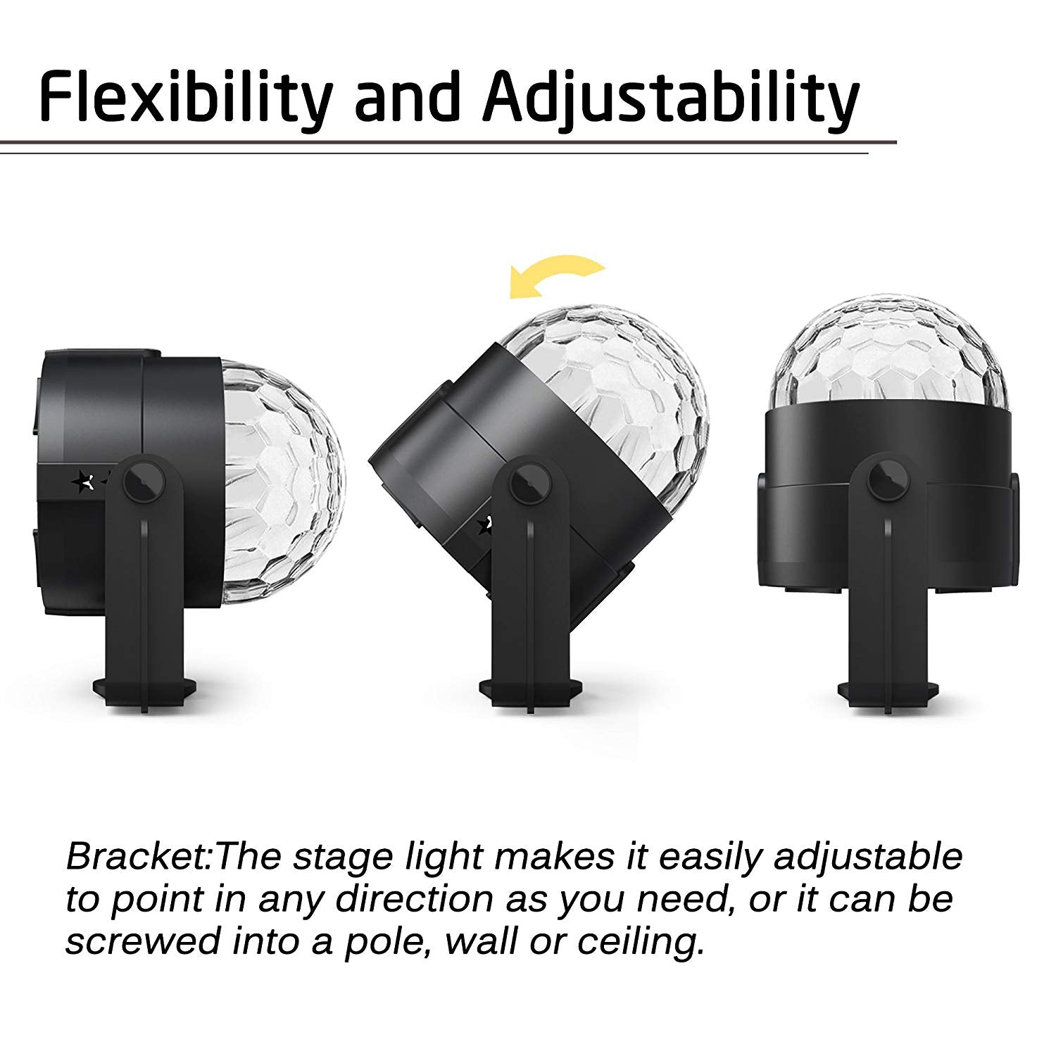Sound Activated Music Party RGB Stage Light Lamp