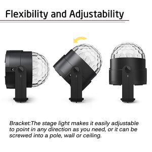 Sound Activated Music Party RGB Stage Light Lamp