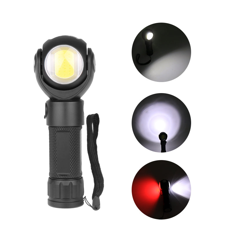 LED Work Flashlight Magnetic Light 9000 Lumen XM-L T6 With Battery