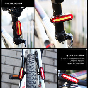 Bike light set 16000LM T6 LED Zoomable USB Rechargeable lamp + 120 Lumens  USB Rechargeable Taillight