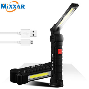 Rechargeable COB LED Work Light with Magnetic Base