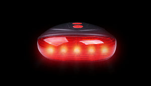 LED Bike Light 5 LED+ 2 Laser Tail Light Safety Warning Rear Light Lamp