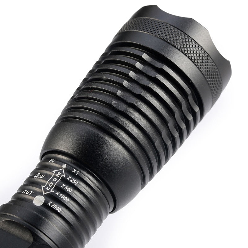 T6 led Tactical Flashlight 9000Lm Zoomable Torch For Hunting