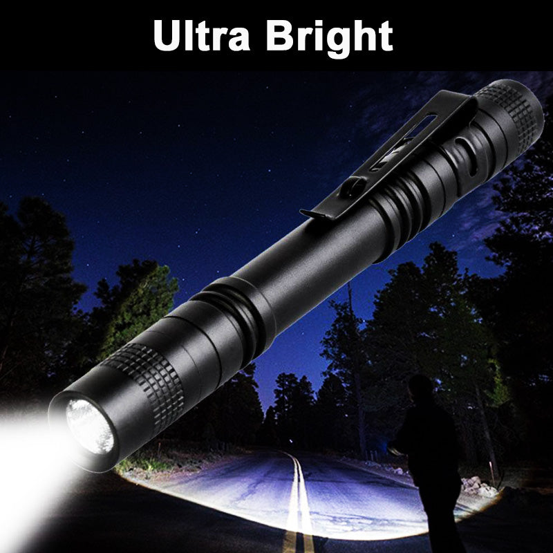 Portable Mini Pen Light  300LM Flashlight