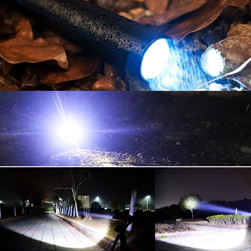 Self Defense LED Flashlight T6 High Brightness Handheld Torch