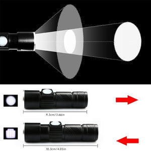 Mini Flashlights Q5 USB Rechargeable Waterproof Ultra Bright LED Flashlight