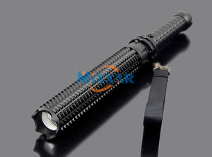 Self-defense Led L2 Toothed Mace 9000LM LED Spiked Mace Bat Long Flashlight