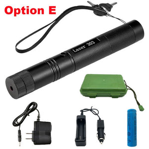 Military 532nm 5mw 303 Green Laser Flashlight For Hunting